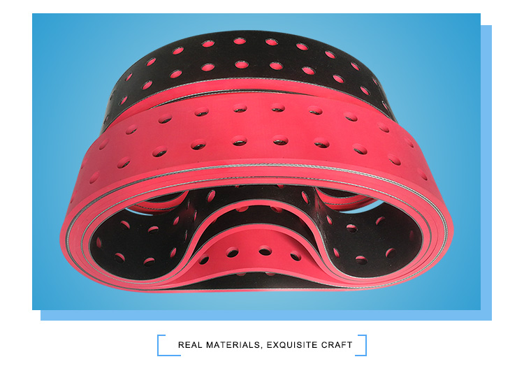 China red rubber flat belt for flute laminator machine yonghangbrelt manufacturers - 5