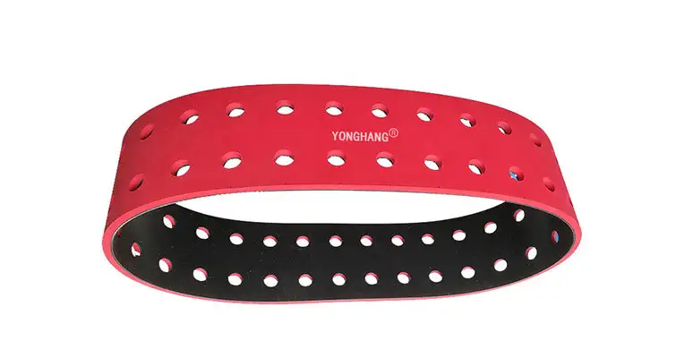 China red rubber flat belt for flute laminator machine yonghangbrelt manufacturers - 1