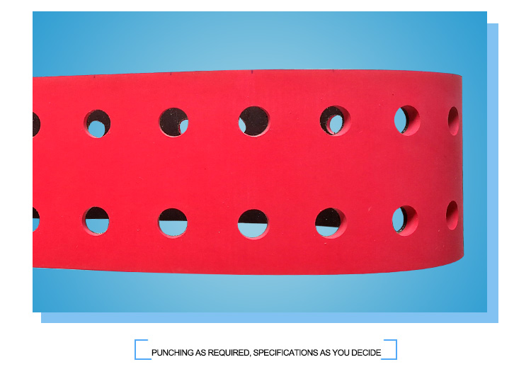 China red rubber flat belt for flute laminator machine yonghangbrelt manufacturers - 8