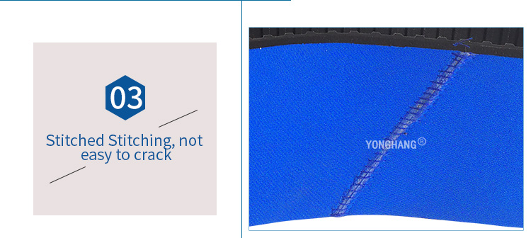 Sponge Coated Timing belt Massage belt with blue cover for sticker labelling machine 6