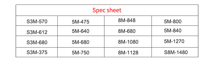 Industrial Sleeve Brown Synchronous Belt 8M-680 for Vertical Form Fill Seal Machine 5