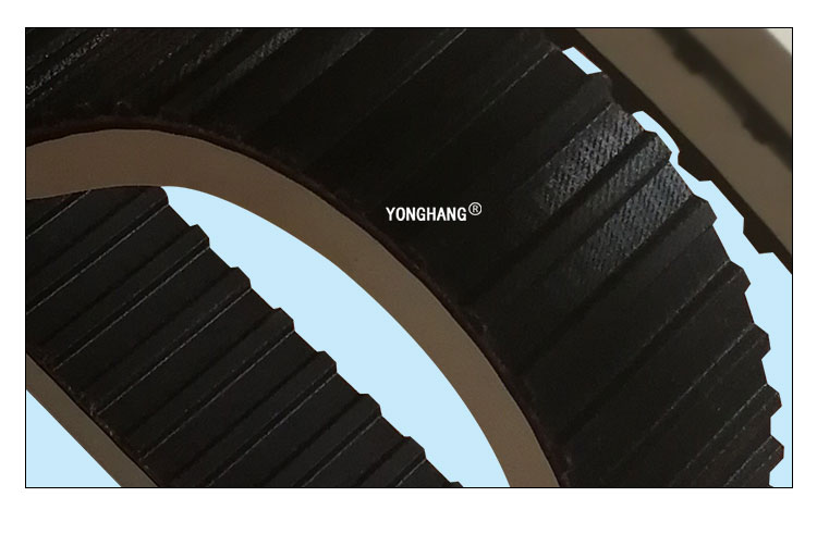 YONGHANG White rubber seamless Pulling Down Timing Belts 5