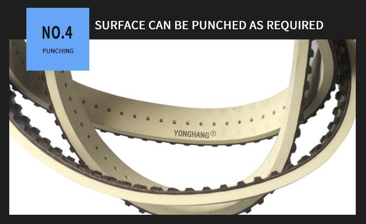 YONGHANG seamless lndustrial endless covered vacuum pulling down timing belts 6