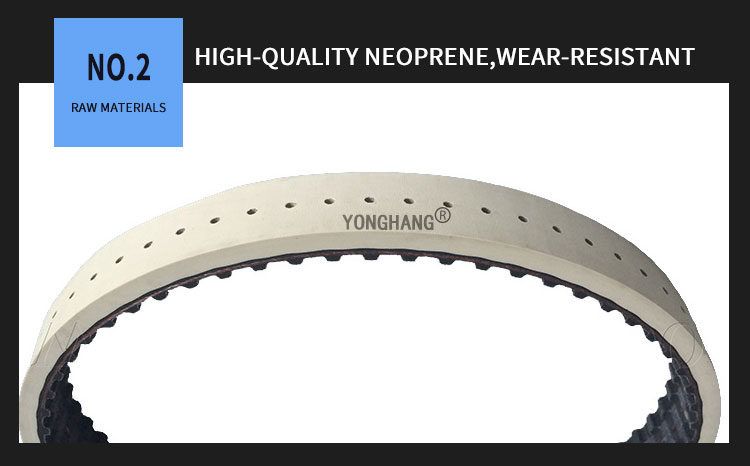 YONGHANG seamless lndustrial endless covered vacuum pulling down timing belts 4