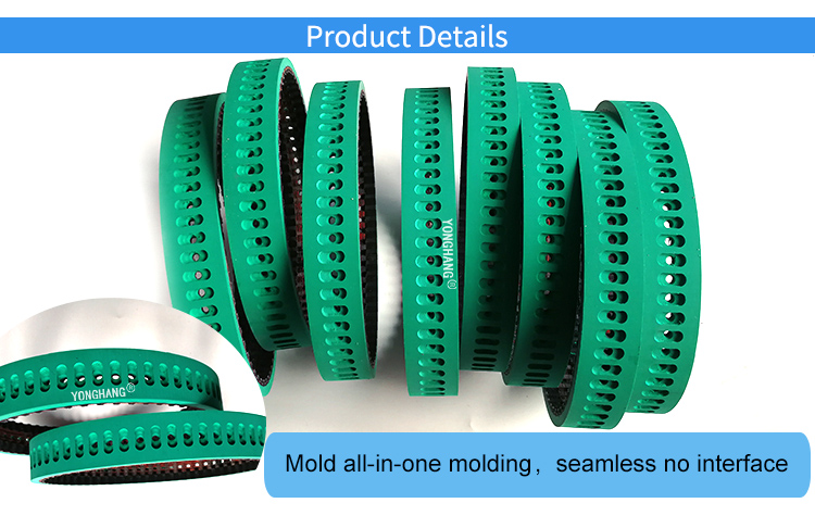 Food packaging green coating belt vertical form fill seal machine belts 4