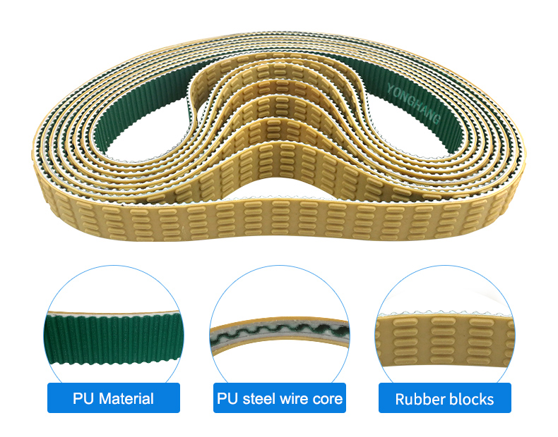 T5-510/T5-840+paz FDA Food Industry Sausage cutting machines Timing Belts Sausage Feeder Belts 5