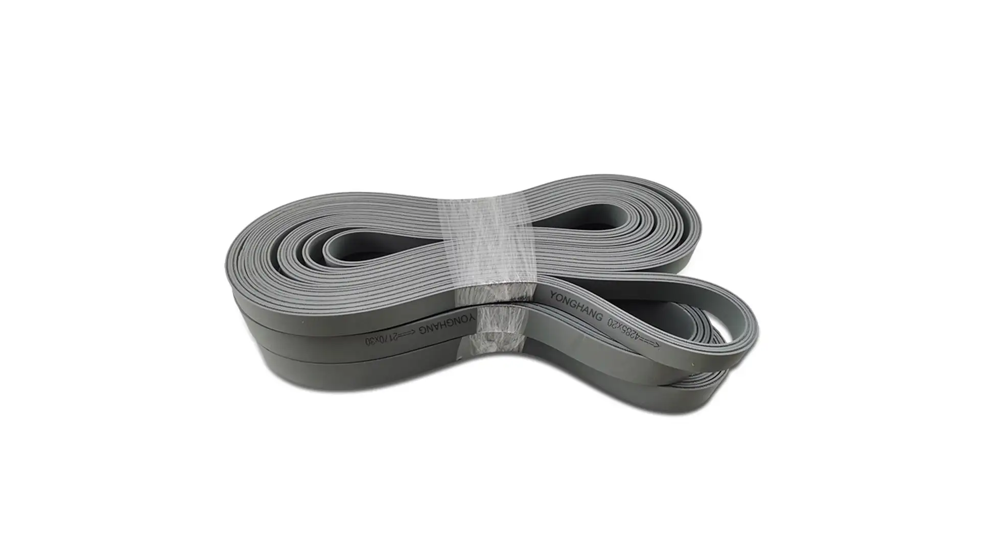 Grey rubber cover polyamide flat belt for folder gluer 1