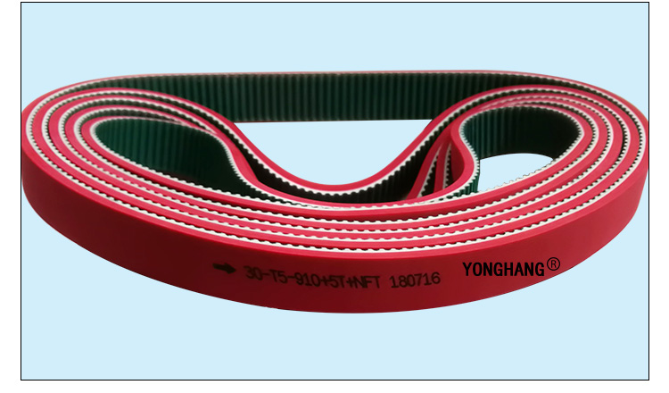 YONGHANG Green cloth pu timing belt coating for toothpaste tube making machine 6