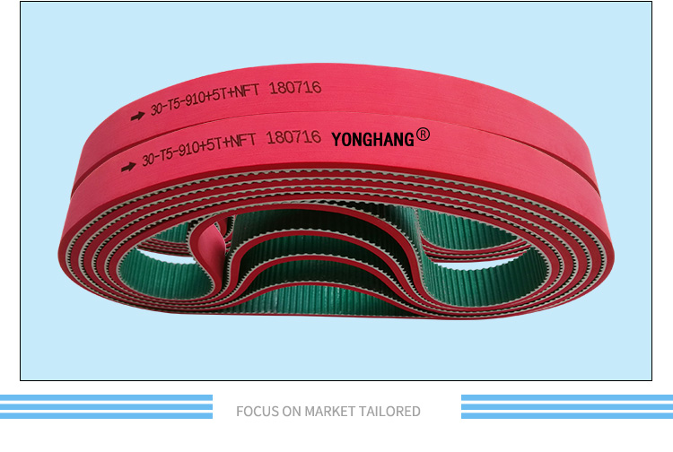 YONGHANG Green cloth pu timing belt coating for toothpaste tube making machine 3