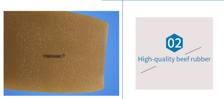 HTD5M Brown rubber coated timing belt for wire stripper grabber feed 5