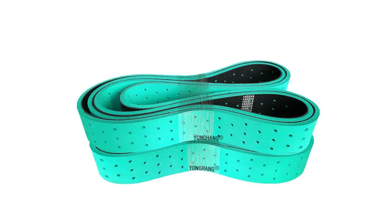 Rubber Belt for Paper Mounting Machine With Green Coatings 1
