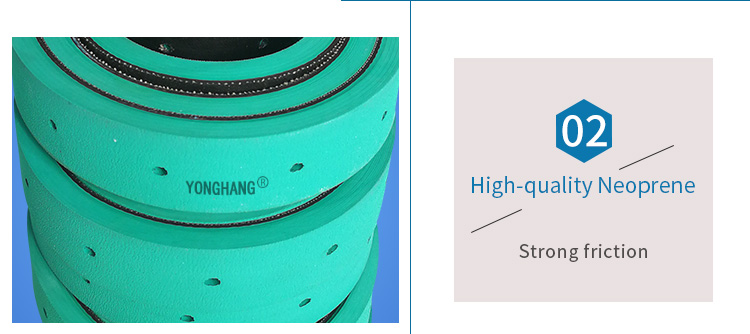 Rubber Belt for Paper Mounting Machine With Green Coatings 5