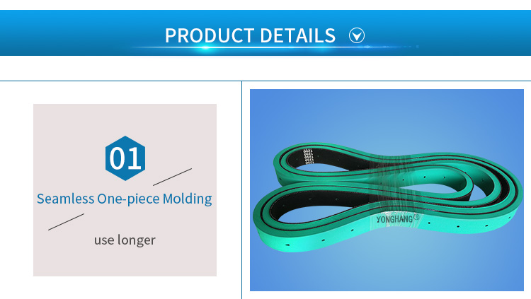 Rubber Belt for Paper Mounting Machine With Green Coatings 4