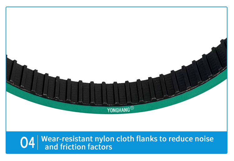 Best Food Packing VFFS Industrial Hight Wear-resisting Coating T10 timing belt Factory Price 5