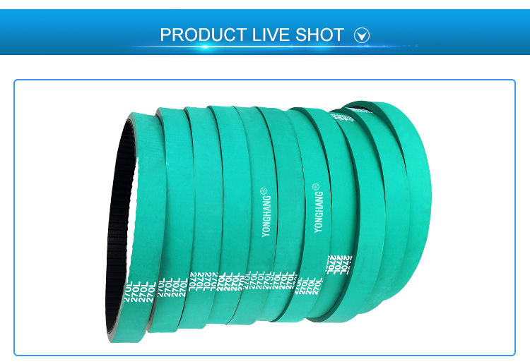 Best Food Packing VFFS Industrial Hight Wear-resisting Coating T10 timing belt Factory Price 6