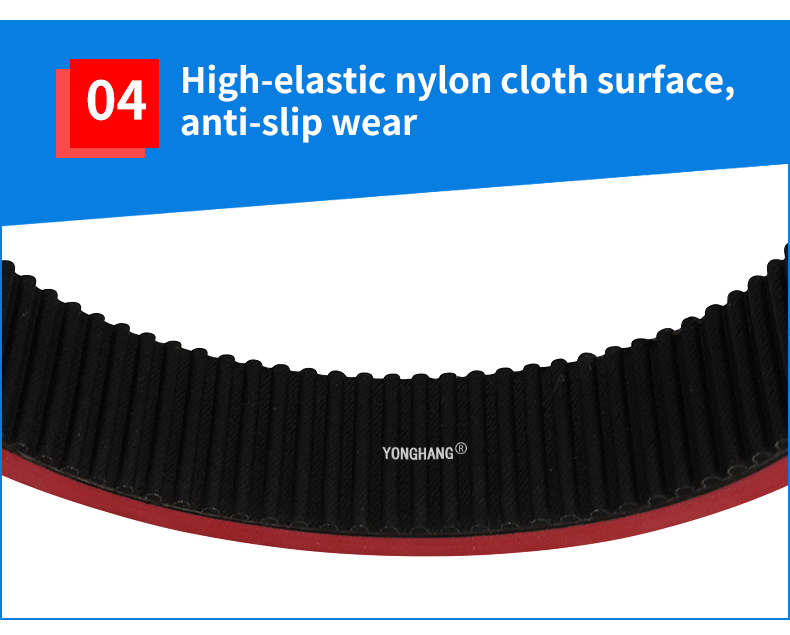 Yonghangbelt Custom Seamless Rubber belt tracks robot drive belt 6