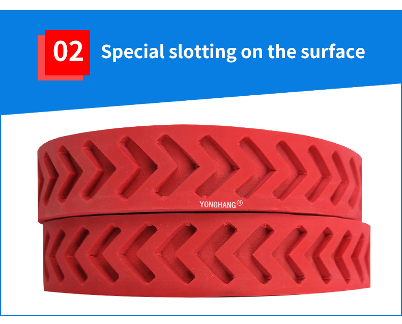 Yonghangbelt Custom Seamless Rubber belt tracks robot drive belt 4