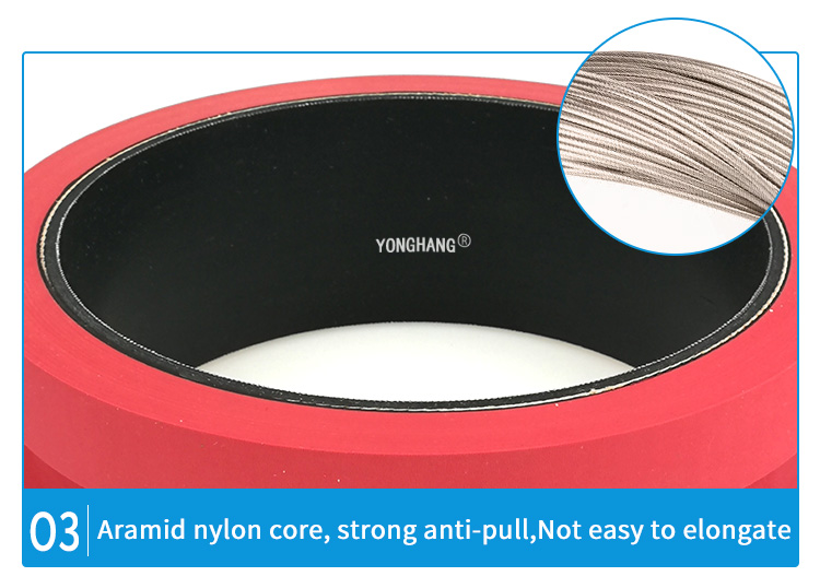 YONGHANG Flat Power Transmission Belts for extrusion cable manufacturing 4