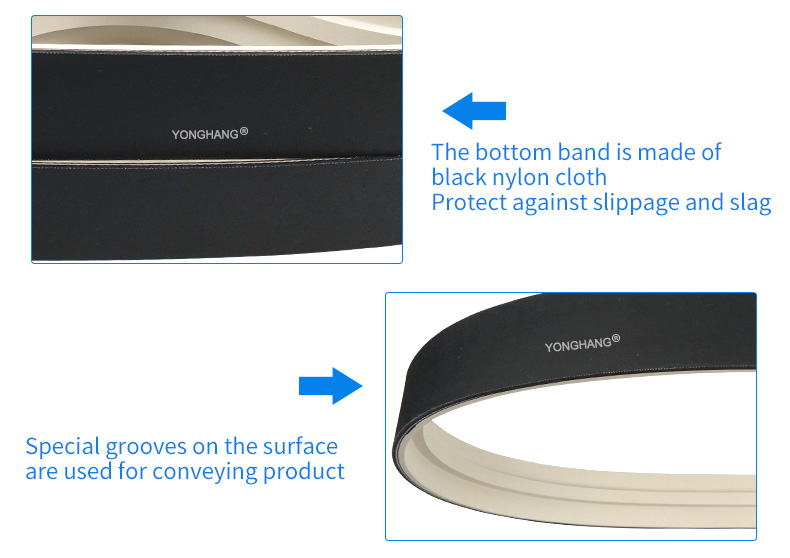 High temperature resistant wear-resisting rubber coating belt for cap closure machine 4