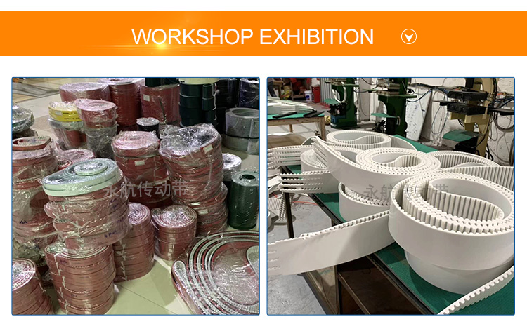 The PU open / Endless Timing belt,  the PU mating sync belt 7