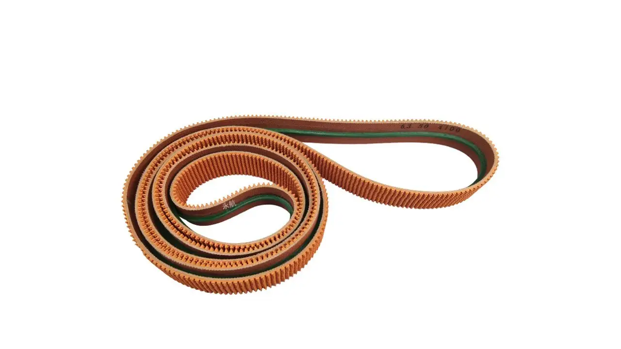 High Friction  Rubber Grass Pattern Rough Top Conveyor Drive Belt With Guide Bar 1