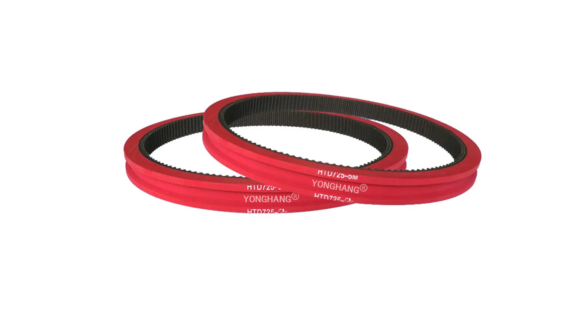 Red rubber coating endless  feeder friction belts synchronous belt 1