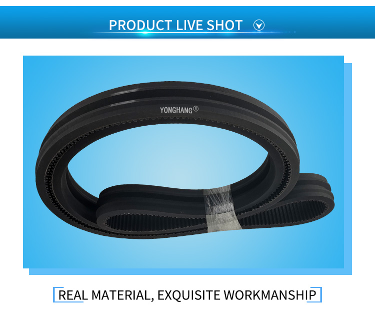 HTD8M-3280-50 rubber coated timing belt for strip the plastic machine 7