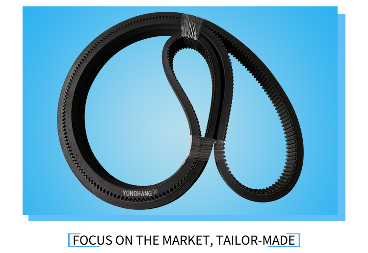 HTD8M-3280-50 rubber coated timing belt for strip the plastic machine 8