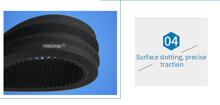 HTD8M-3280-50 rubber coated timing belt for strip the plastic machine 6