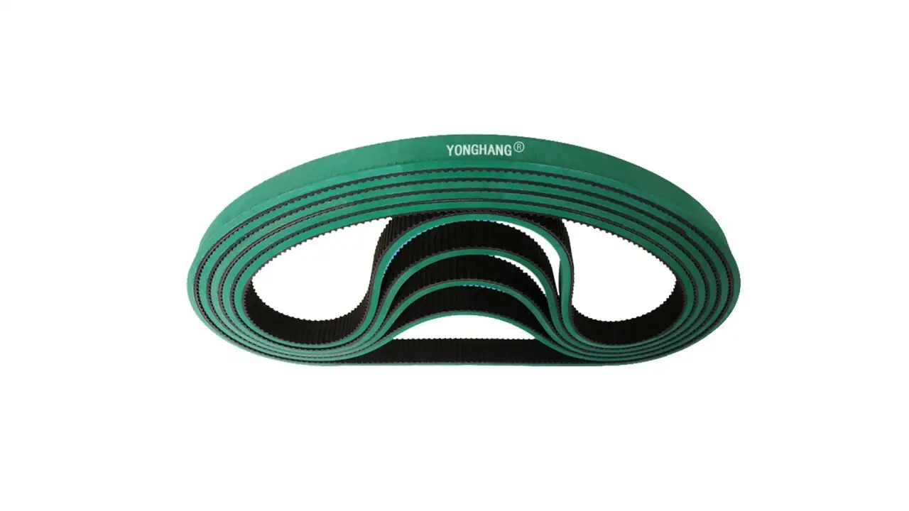 Yonghangbelt Custom High Quality  Green Rubber 432XL Timing belt for Paper Folding machine 1