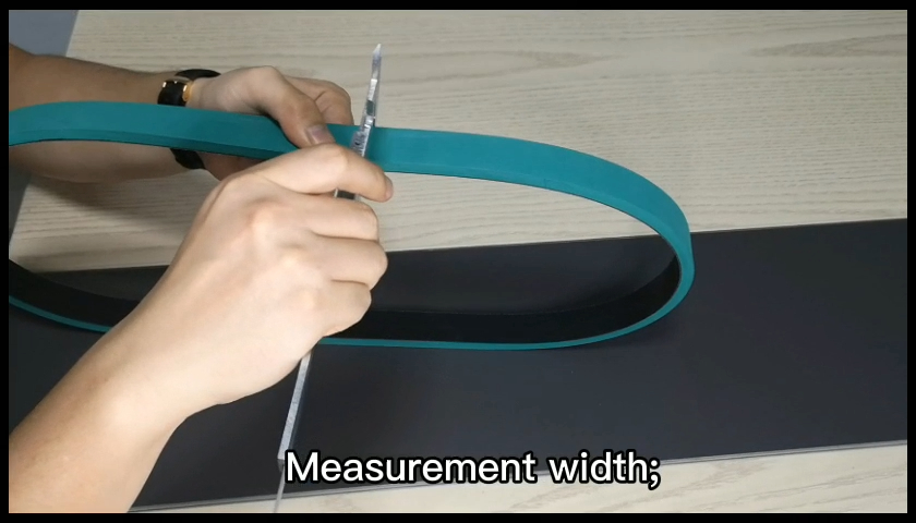 How to measure the size of glue folder machine belt? 2