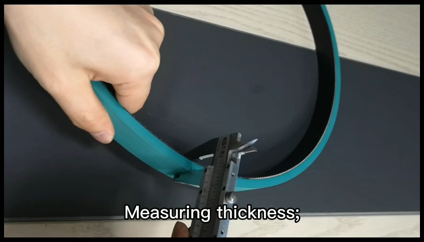 How to measure the size of glue folder machine belt? 3