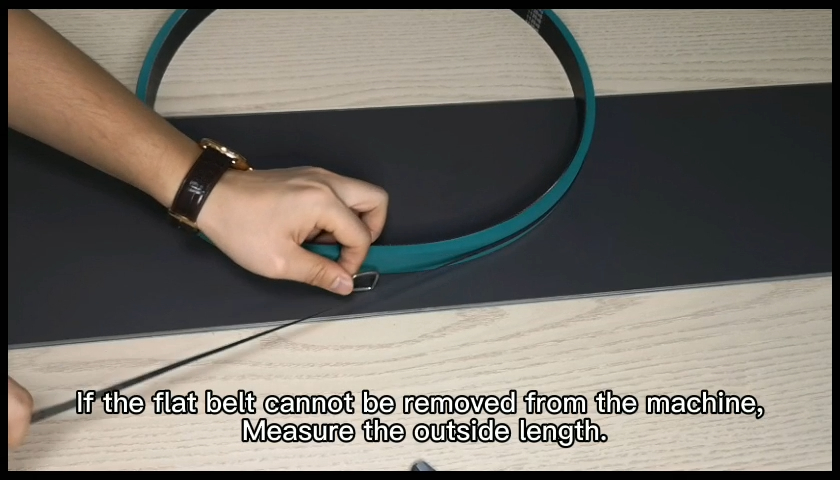 How to measure the size of glue folder machine belt? 5