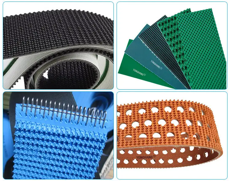 Customized Factory Black Straw Rubber conveyor belt Magic carpet conveyor belt manufacturers From China | Yonghang 1