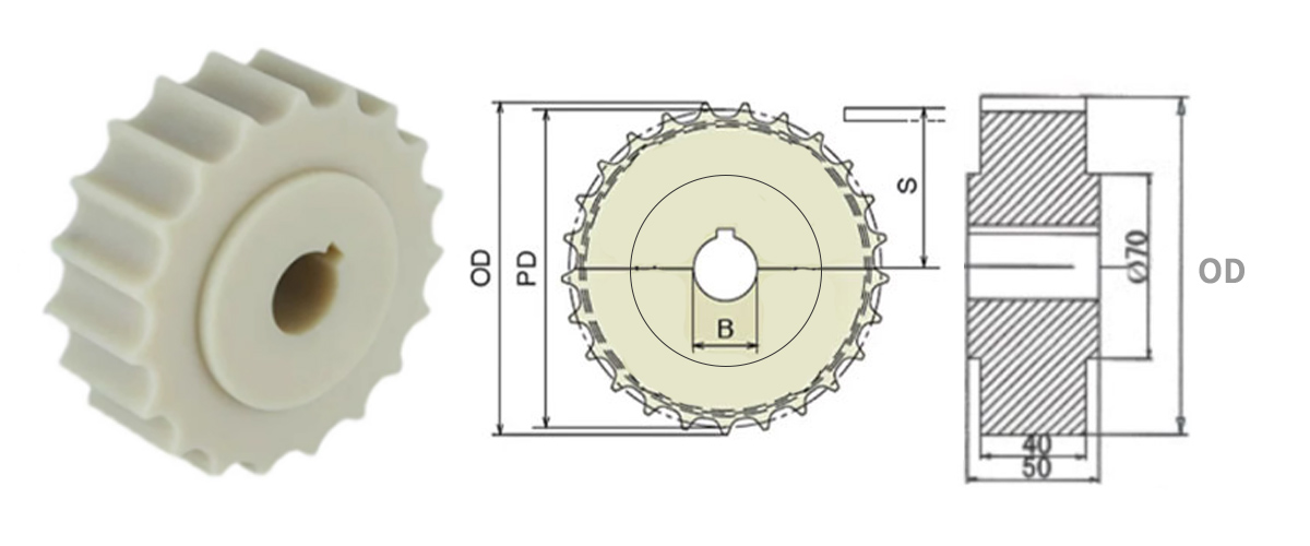 Correntes Flat Top em aço inoxidável 812 802 881, passo 38,1 mm 10