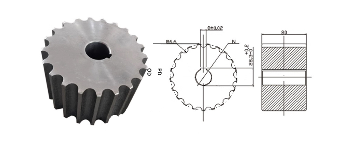 Correntes Flat Top em aço inoxidável 812 802 881, passo 38,1 mm 14