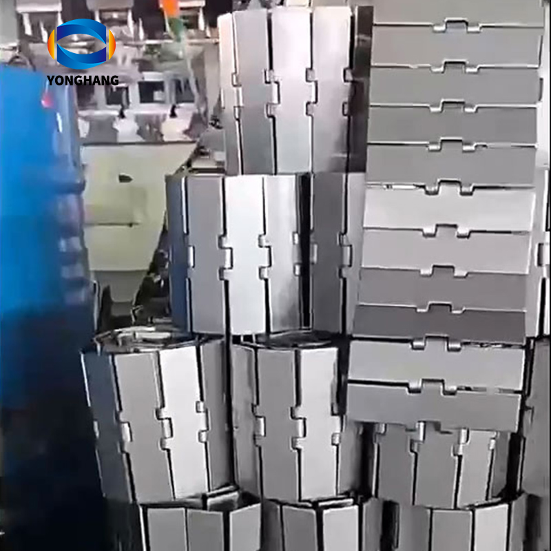 Correntes Flat Top em aço inoxidável 812 802 881, passo 38,1 mm 21