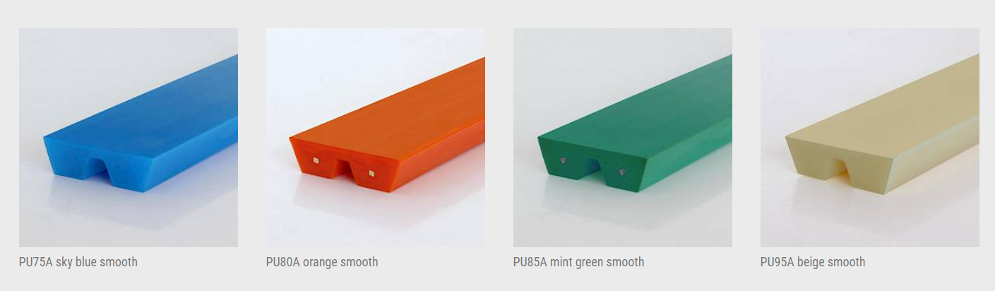 PU Double V-belt are several colors and hardness levels