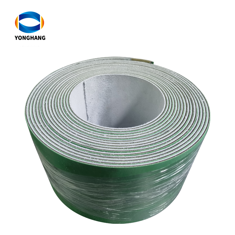 Green + Gray Single-sided leather conveyor belt