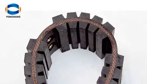 Wear-resisting rubber caterpillar tracks belts for krone hay press baler machine 1