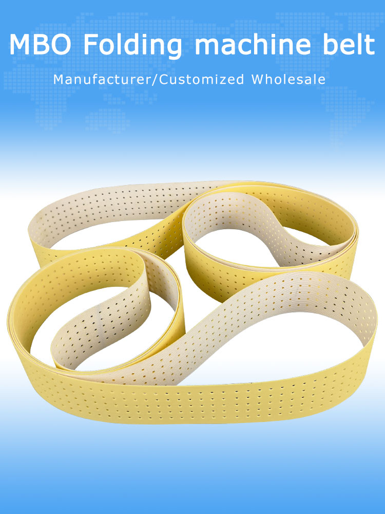 MBO Folding Machine Parts 0106929 2425-50-1 Yellow PU Flat Belts MBO Folding machine belts 8
