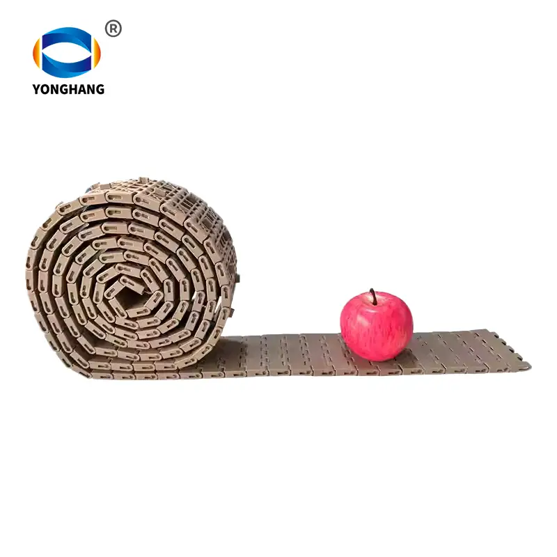 Cinta transportadora modular de plástico de superficie plana 1600 1