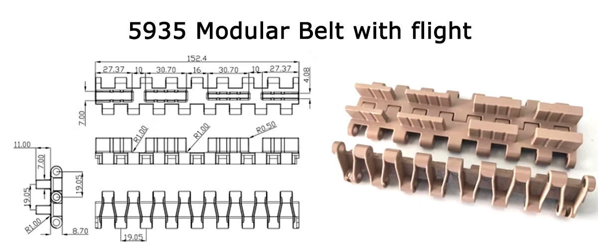 5935 series Module belts pitch 19.05mm 10