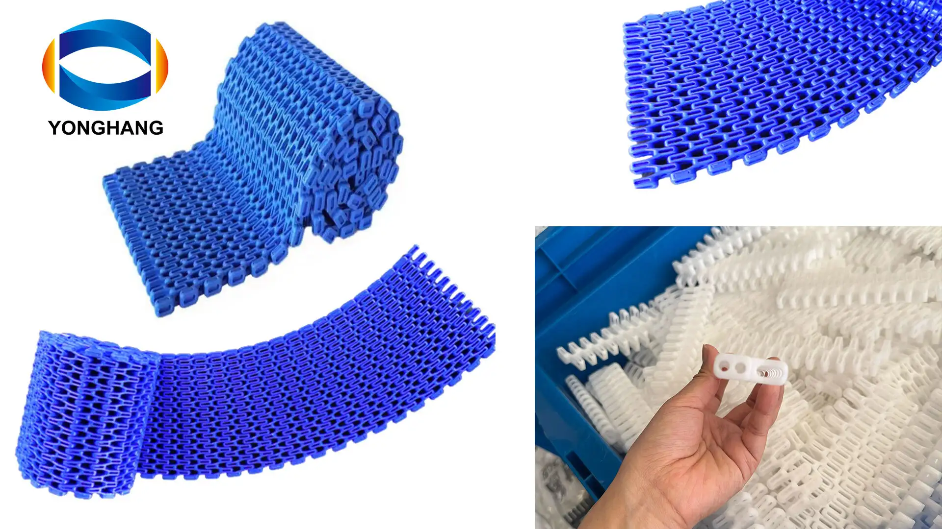 7100 series flush grid modular Conveyor belt Pitch 25.4 ​ 1