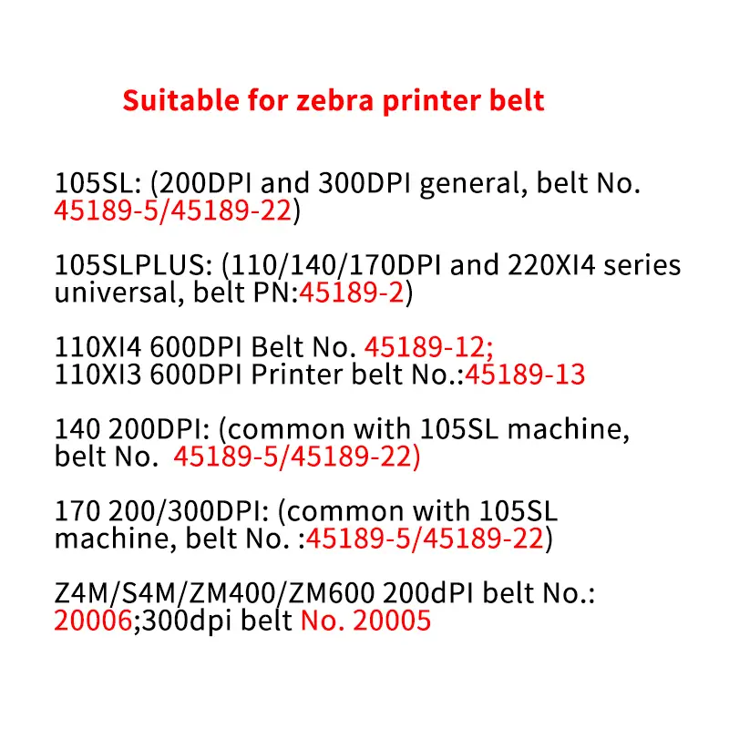 Zebra printer belt manufacturers From China | Yonghang 1
