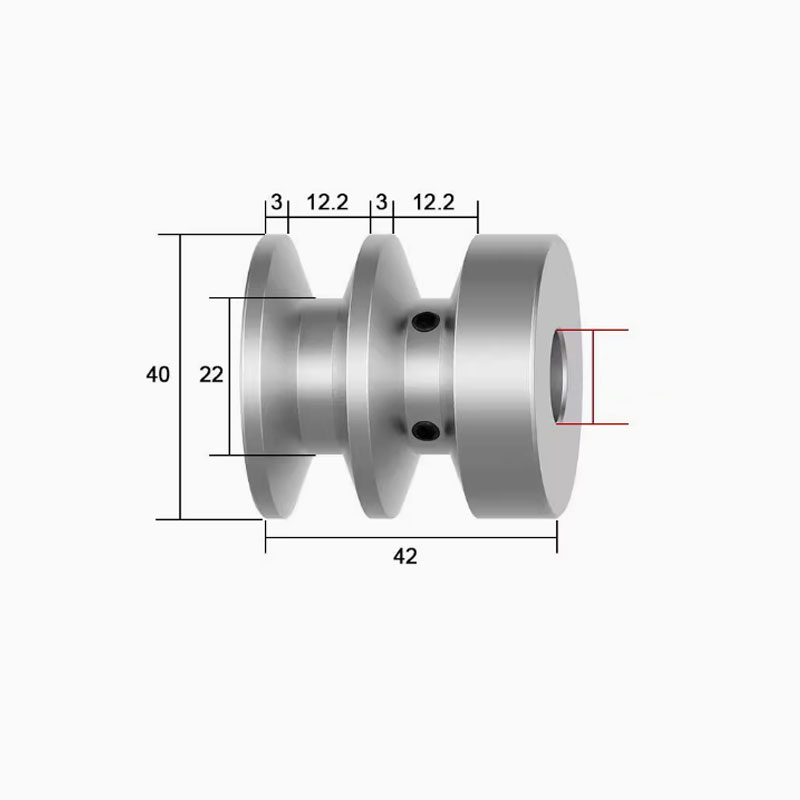V-belt pulleys 16