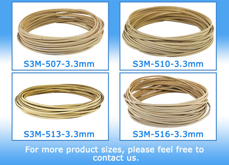 S3M Low-Drag White Rear Drive Belt for Powered Competition Touring Cars 8