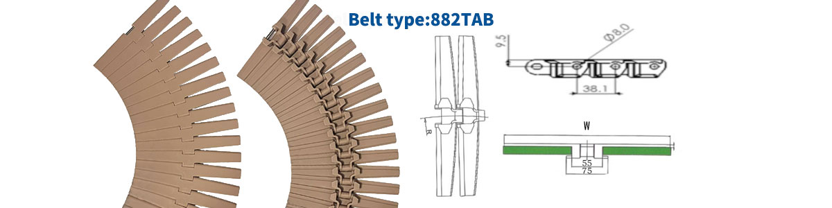 POM 820/880/821/882 Plastic chain plates, top chain plates conveyor belts, straight and turning chain plates 11
