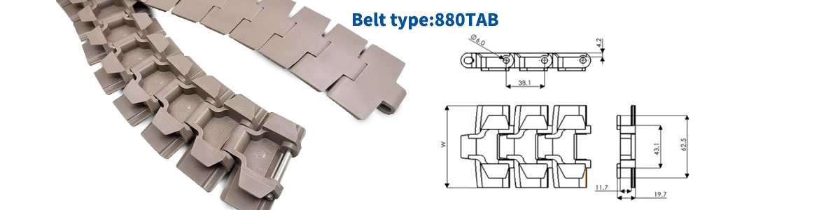POM 820/880/821/882 Plastic chain plates, top chain plates conveyor belts, straight and turning chain plates 10