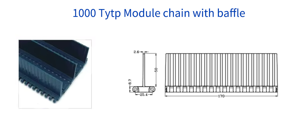 Quality 1000 Pitch 25.4 Modular Plastic Transmission belts Manufacturer | Yonghang 19